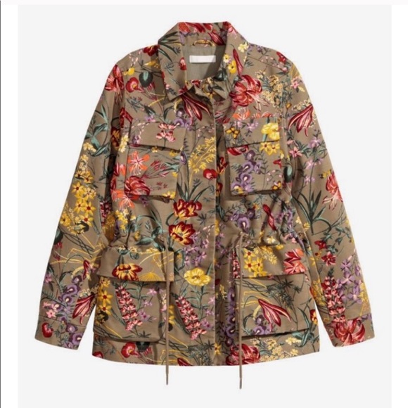 floral army jacket